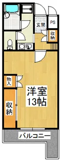 メゾンアルカディア金剛【4階】の間取り