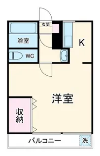 本町なかのコーポ【1階】の間取り
