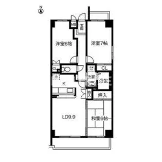 シャトー小沢【3階】の間取り