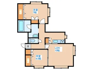 EMBLEM 平岸【1階】の間取り