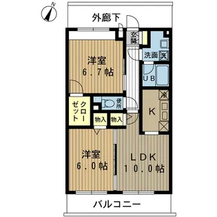 セルチャートII【2階】の間取り
