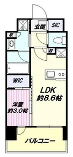 グローベル立川プレミアム【11階】の間取り