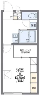 レオパレス上田乃郷【1階】の間取り