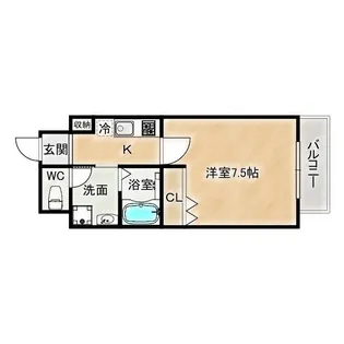 ウエンズ大阪城北【3階】の間取り