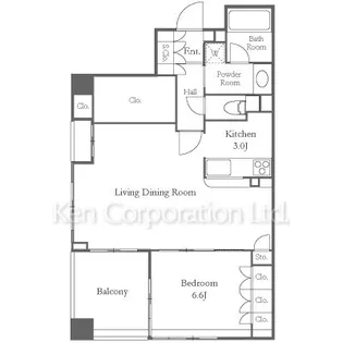 クリオ白楽壱番館【5階】の間取り