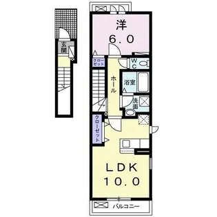 アヴェニール 焼津駅北I【2階】の間取り