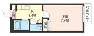 ボナール町屋【1階】の間取り