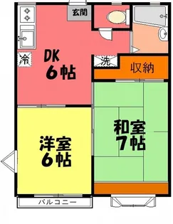 フローラルA【2階】の間取り