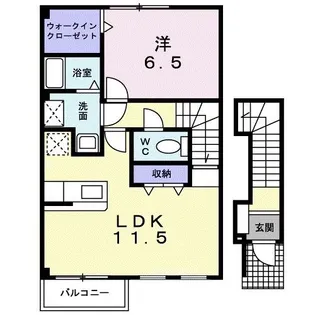 サン・スプリングメゾンB【2階】の間取り