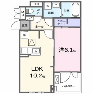 Villa Purumie【1階】の間取り