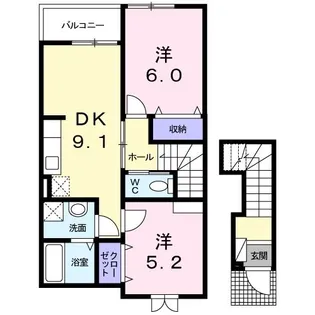 ステラ・リーヴァ II【2階】の間取り