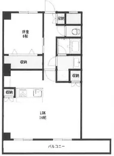 ライオンズマンション高田馬場【4階】の間取り