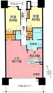 ザ・パークハウス茅ヶ崎【11階】の間取り