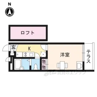 レオパレスクレールドゥ【1階】の間取り