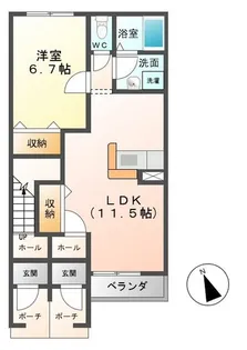 サンクレア【1階】の間取り