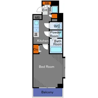 ガーラ駒沢大学【2階】の間取り