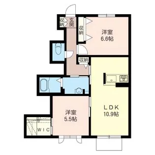 ライトハウスB【1階】の間取り
