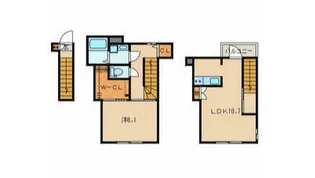 Bliss千歳烏山【2階】の間取り