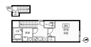 ミハス西小山【1階】の間取り