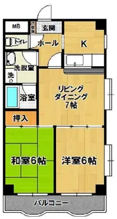 LA GRAND SIX【2階】の間取り