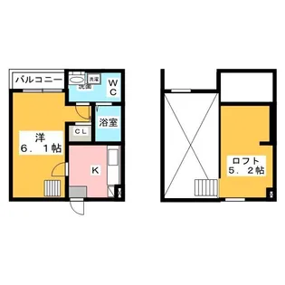 Voir le Ciel【2階】の間取り