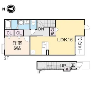 セブンリッチ【2階】の間取り