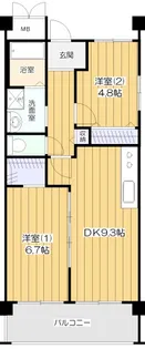 アメニティコート武庫之荘【6階】の間取り
