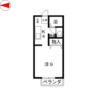 シャルマン三田 A【1階】の間取り