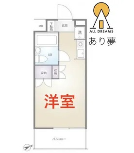 マリオン横浜英町【5階】の間取り