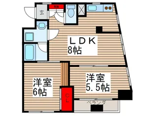A.Kビル【2階】の間取り