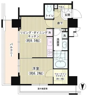 パークタワー秋葉原【5階】の間取り