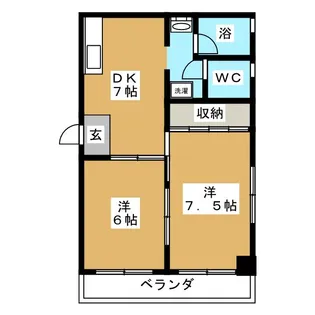 REGALO U 木町通【3階】の間取り