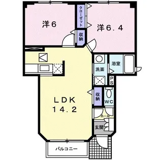 シャンメゾンS&Y【1階】の間取り