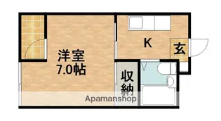 レインボープラザ【4階】の間取り