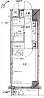 カテリーナ市ヶ谷【2階】の間取り