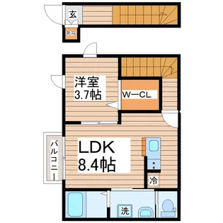シエル宮町II【2階】の間取り