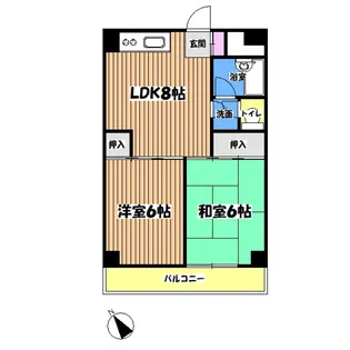 グレースマンション【2階】の間取り