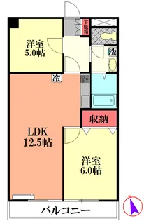 フユーグマンション【3階】の間取り