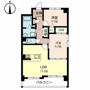 エスポワール今里【5階】の間取り