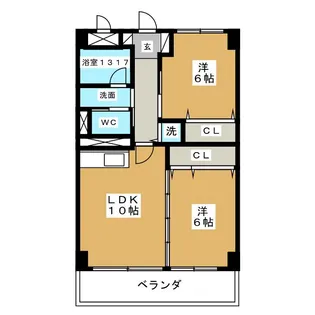AZ beans【3階】の間取り