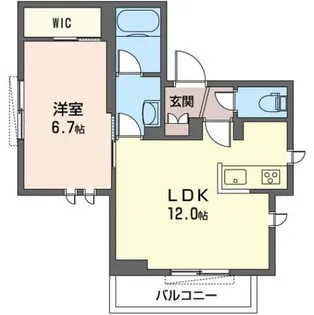 BLANC PEARL南長崎【3階】の間取り