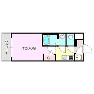 エスリード新大阪ヴェルデ【8階】の間取り