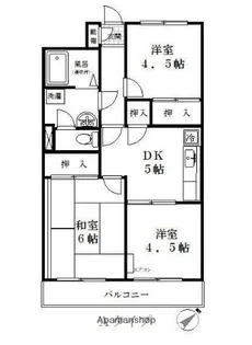 コスモビル【4階】の間取り