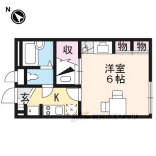 レオパレスベルン【2階】の間取り