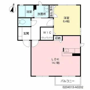 エルアインス本町【2階】の間取り