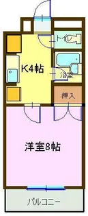 メゾンジュネス【4階】の間取り