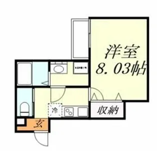 キャメル新越谷【1階】の間取り