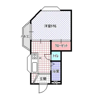 グリーンシティ ワンツー【3階】の間取り