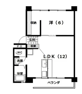 吉川マンションB棟【3階】の間取り