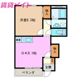 フォレストヴィラII【1階】の間取り